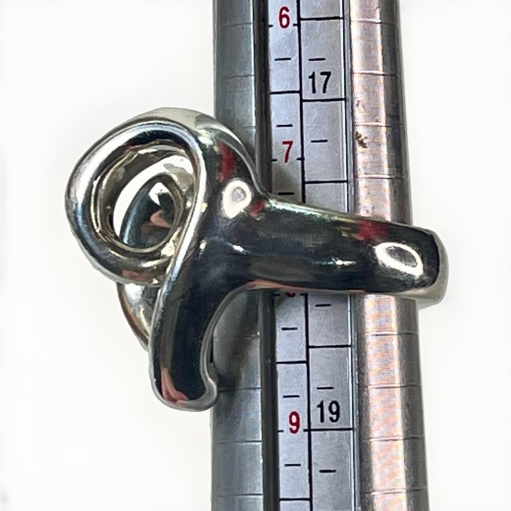 Indigo Falls 925 Sterling Electroform Heart Statement Ring Pendant Sz 7.5-8 - Picture 13 of 16